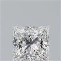 Natural Diamond 0.51 Carats, Princess with  Cut, E Color, VVS1 Clarity and Certified by GIA