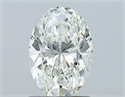 Natural Diamond 1.01 Carats, Oval with  Cut, I Color, SI1 Clarity and Certified by GIA