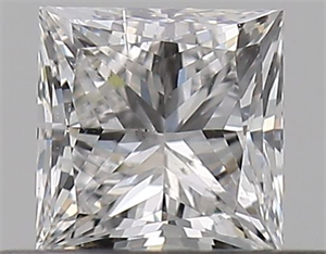 Picture of Natural Diamond 0.36 Carats, Princess with  Cut, E Color, SI2 Clarity and Certified by GIA