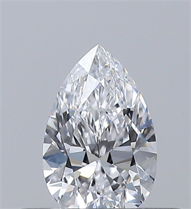 Picture of Natural Diamond 0.30 Carats, Pear with  Cut, D Color, VS1 Clarity and Certified by GIA