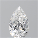 Natural Diamond 0.71 Carats, Pear with  Cut, F Color, VS1 Clarity and Certified by GIA