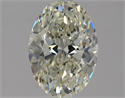 Natural Diamond 1.50 Carats, Oval with  Cut, K Color, VVS2 Clarity and Certified by GIA