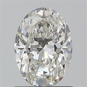 Foto Diamante Natural 1.01 quilates, Ovalado , Color H, claridad SI1 y certificado GIA de