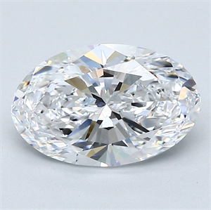 Picture of Natural Diamond 1.71 Carats, Oval with  Cut, D Color, VS1 Clarity and Certified by GIA