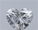Natural Diamond 0.31 Carats, Heart with  Cut, E Color, VS1 Clarity and Certified by GIA