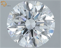 Lab Grown Diamond 1.27 Carats, Round with Ideal Cut, D Color, VVS1 Clarity and Certified by IGI