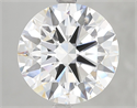 Lab Grown Diamond 5.54 Carats, Round with Ideal Cut, E Color, VVS2 Clarity and Certified by IGI