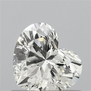 Picture of Natural Diamond 0.60 Carats, Heart with  Cut, I Color, SI1 Clarity and Certified by IGI