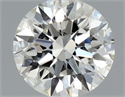 Natural Diamond 0.57 Carats, Round with Excellent Cut, H Color, VS2 Clarity and Certified by GIA
