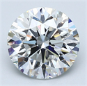Diamante Natural 2.70 quilates, Redondo , Color F, claridad VVS2 y certificado GIA