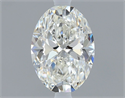 Natural Diamond 0.60 Carats, Oval with  Cut, H Color, IF Clarity and Certified by GIA