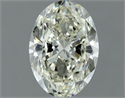 Natural Diamond 0.70 Carats, Oval with  Cut, J Color, VVS1 Clarity and Certified by IGI