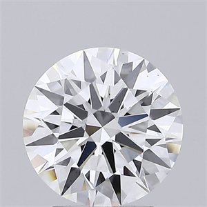 Picture of Lab Grown Diamond 2.21 Carats, Round with Excellent Cut, D Color, SI1 Clarity and Certified by GIA