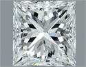Natural Diamond 1.01 Carats, Princess with  Cut, H Color, VS2 Clarity and Certified by IGI