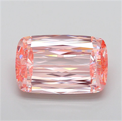 Picture of Lab Grown Diamond 8.16 Carats, CUSHION MODIFIED with  Cut, Fancy Intense Pink Color, VVS2 Clarity and Certified by IGI