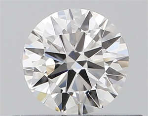 Picture of Natural Diamond 0.40 Carats, Round with Very Good Cut, F Color, VVS1 Clarity and Certified by GIA