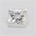 Natural Diamond 0.80 Carats, Princess with  Cut, E Color, I1 Clarity and Certified by GIA