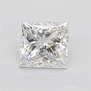 Picture of Natural Diamond 0.80 Carats, Princess with  Cut, E Color, I1 Clarity and Certified by GIA