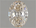 Natural Diamond 1.03 Carats, Oval with  Cut, K Color, VVS1 Clarity and Certified by GIA