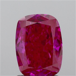 Picture of Lab Grown Diamond 1.40 Carats, CUSHION MODIFIED with  Cut, Fancy Vivid Pink Color, VS1 Clarity and Certified by IGI