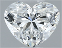 Natural Diamond 0.50 Carats, Heart with  Cut, G Color, SI1 Clarity and Certified by GIA