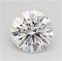 Lab Grown Diamond 1.03 Carats, Round with Ideal Cut, D Color, VVS2 Clarity and Certified by IGI