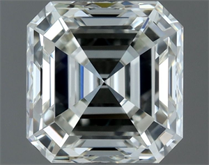 Picture of Natural Diamond 1.01 Carats, Asscher with  Cut, H Color, VVS1 Clarity and Certified by IGI