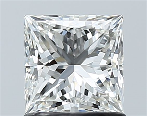 Foto Diamante Natural 1.00 quilates, Princesa , Color H, claridad SI1 y certificado GIA de