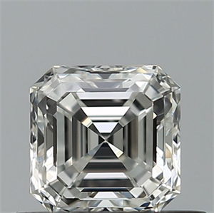 Picture of Natural Diamond 0.54 Carats, Asscher with  Cut, F Color, IF Clarity and Certified by IGI