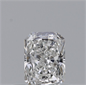 Natural Diamond 0.33 Carats, Radiant with  Cut, F Color, VVS2 Clarity and Certified by GIA