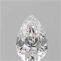 Natural Diamond 0.50 Carats, Pear with  Cut, D Color, VS2 Clarity and Certified by GIA