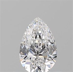 Picture of Natural Diamond 0.50 Carats, Pear with  Cut, D Color, VS2 Clarity and Certified by GIA