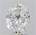 Natural Diamond 1.50 Carats, Oval with  Cut, F Color, SI2 Clarity and Certified by GIA