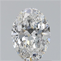 Natural Diamond 0.80 Carats, Oval with  Cut, E Color, SI1 Clarity and Certified by GIA