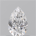 Natural Diamond 0.50 Carats, Pear with  Cut, D Color, VVS1 Clarity and Certified by GIA