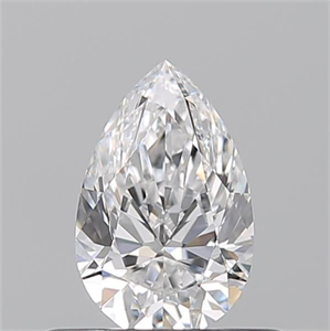 Picture of Natural Diamond 0.50 Carats, Pear with  Cut, D Color, VVS1 Clarity and Certified by GIA