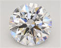 Lab Grown Diamond 3.45 Carats, Round with Ideal Cut, E Color, VS1 Clarity and Certified by IGI