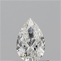 Natural Diamond 0.50 Carats, Pear with  Cut, F Color, VS2 Clarity and Certified by GIA