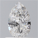 Diamante Natural 0.40 quilates, De pera , Color E, claridad SI2 y certificado GIA