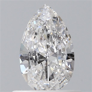 Foto Diamante Natural 0.40 quilates, De pera , Color E, claridad SI2 y certificado GIA de