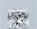 Diamante Natural 0.50 quilates, Princesa , Color D, claridad VS1 y certificado GIA