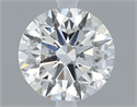 Natural Diamond 0.70 Carats, Round with Excellent Cut, F Color, SI2 Clarity and Certified by GIA