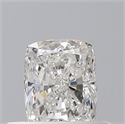Diamante Natural 0.43 quilates, Del cojín , Color F, claridad VS1 y certificado GIA