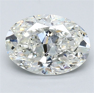 Foto Diamante Natural 1.70 quilates, Ovalado , Color H, claridad VS1 y certificado GIA de
