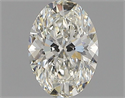 Natural Diamond 0.50 Carats, Oval with  Cut, I Color, VS1 Clarity and Certified by GIA
