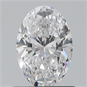 Natural Diamond 0.80 Carats, Oval with  Cut, D Color, SI1 Clarity and Certified by GIA