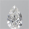 Diamante Natural 0.70 quilates, De pera , Color F, claridad VS2 y certificado GIA