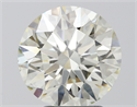 Natural Diamond 3.27 Carats, Round with Excellent Cut, J Color, VS2 Clarity and Certified by IGI