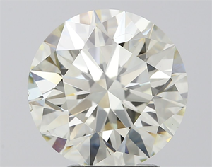 Picture of Natural Diamond 3.27 Carats, Round with Excellent Cut, J Color, VS2 Clarity and Certified by IGI
