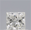 Natural Diamond 0.60 Carats, Princess with  Cut, H Color, VVS1 Clarity and Certified by IGI